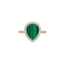 Load image into Gallery viewer, LOVE NO.12 MALACHITE DIAMOND RING
