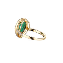 Load image into Gallery viewer, LOVE NO.12 MALACHITE DIAMOND RING