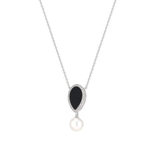 Load image into Gallery viewer, LOVE NO.12 ONYX DIAMOND NECKLACE