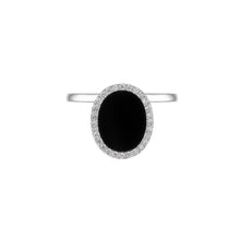 Load image into Gallery viewer, DELUXE OVAL ONYX RING IN PLAIN SHANK