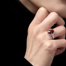 Load image into Gallery viewer, PASSION NO.12 GARNET DIAMOND RING