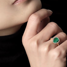 Load image into Gallery viewer, LOVE NO.12 MALACHITE DIAMOND RING