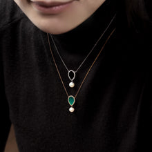Load image into Gallery viewer, LOVE NO.12 CHRYSOPRASE DIAMOND NECKLACE