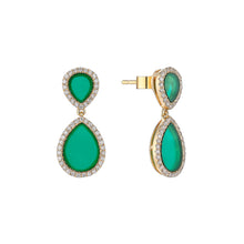 Load image into Gallery viewer, LOVE NO.12 CHRYSOPRASE DROP EARRINGS
