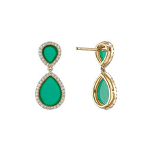 Load image into Gallery viewer, LOVE NO.12 CHRYSOPRASE DROP EARRINGS
