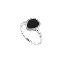 Load image into Gallery viewer, LOVE NO.12 ONYX RING WITH PLAIN SHANK
