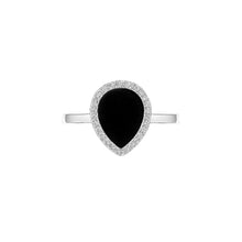 Load image into Gallery viewer, LOVE NO.12 ONYX RING WITH PLAIN SHANK
