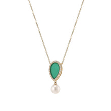 Load image into Gallery viewer, LOVE NO.12 CHRYSOPRASE DIAMOND NECKLACE
