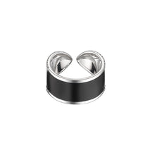 Load image into Gallery viewer, 812 COLLECTION BLACK ENAMAL DOUBLE RING
