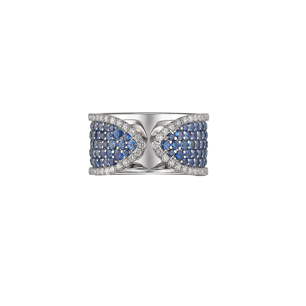 812 COLLECTION SAPPHIRE DOUBLE RING