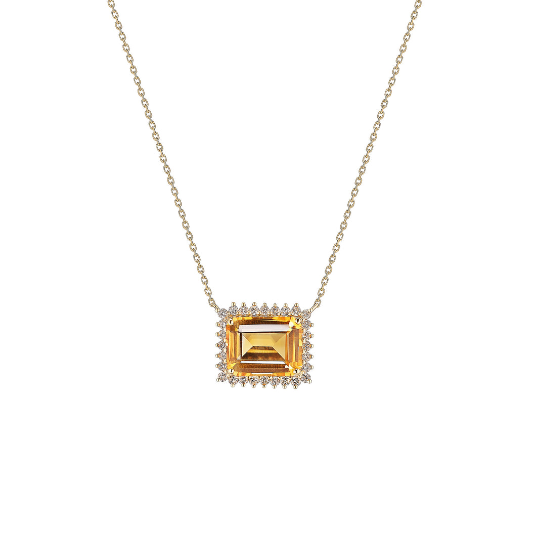 PASSION NO.12 CITRINE DIAMOND NECKLACE