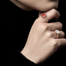 Load image into Gallery viewer, LOVE NO.12 MOTHER-OF-PEARL DIAMOND RING
