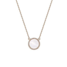 Load image into Gallery viewer, COLOUR HALO MOTHER-OF-PEARL DIAMOND NECKLACE
